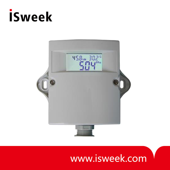 CO2 Duct Transmitter with Temperature and Humidity Detection
